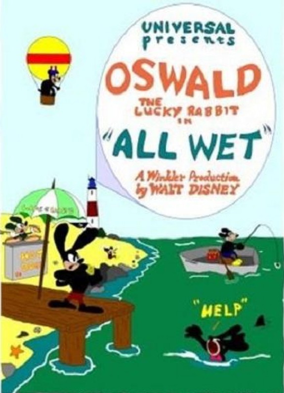 Cartoon: All Wet, 1927 - Oswald the Lucky Rabbit - Public Domain Movies